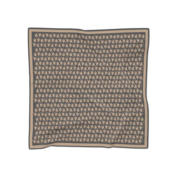 Fitrah Feminine Elegant Patterned Poly Scarf - Image 4