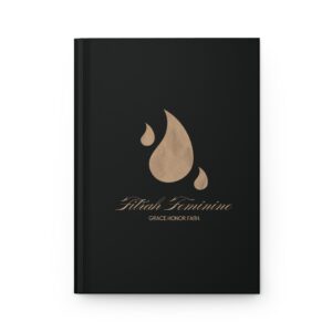Fitrah Feminine Hardcover Journal - Elegant Matte Black Design