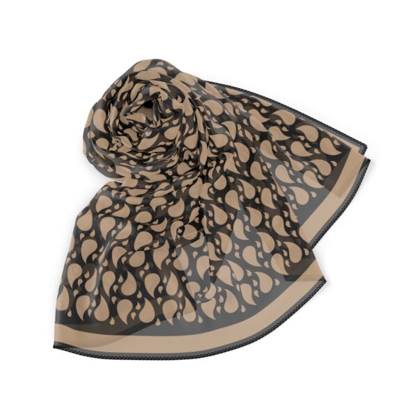 Fitrah Feminine Elegant Patterned Poly Scarf - Image 5