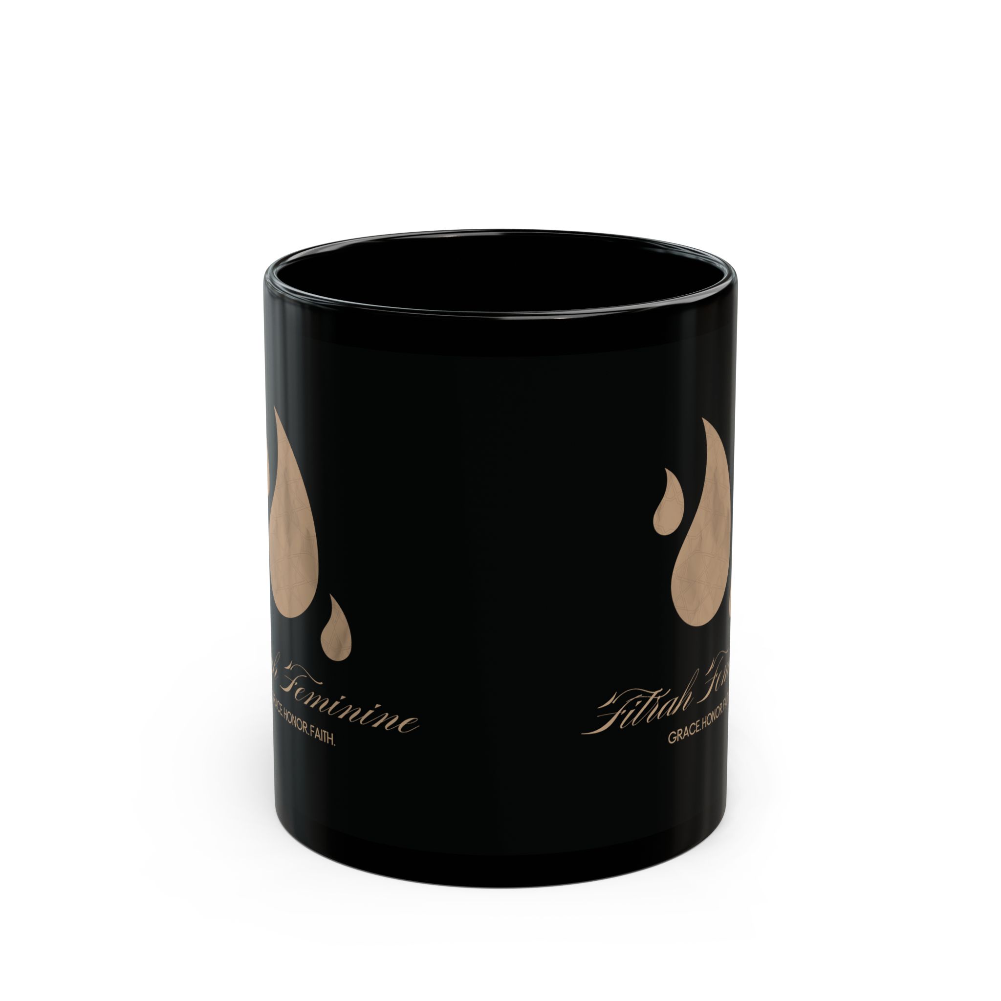 Fitrah Feminine Black Coffee Mug - 11oz & 15oz