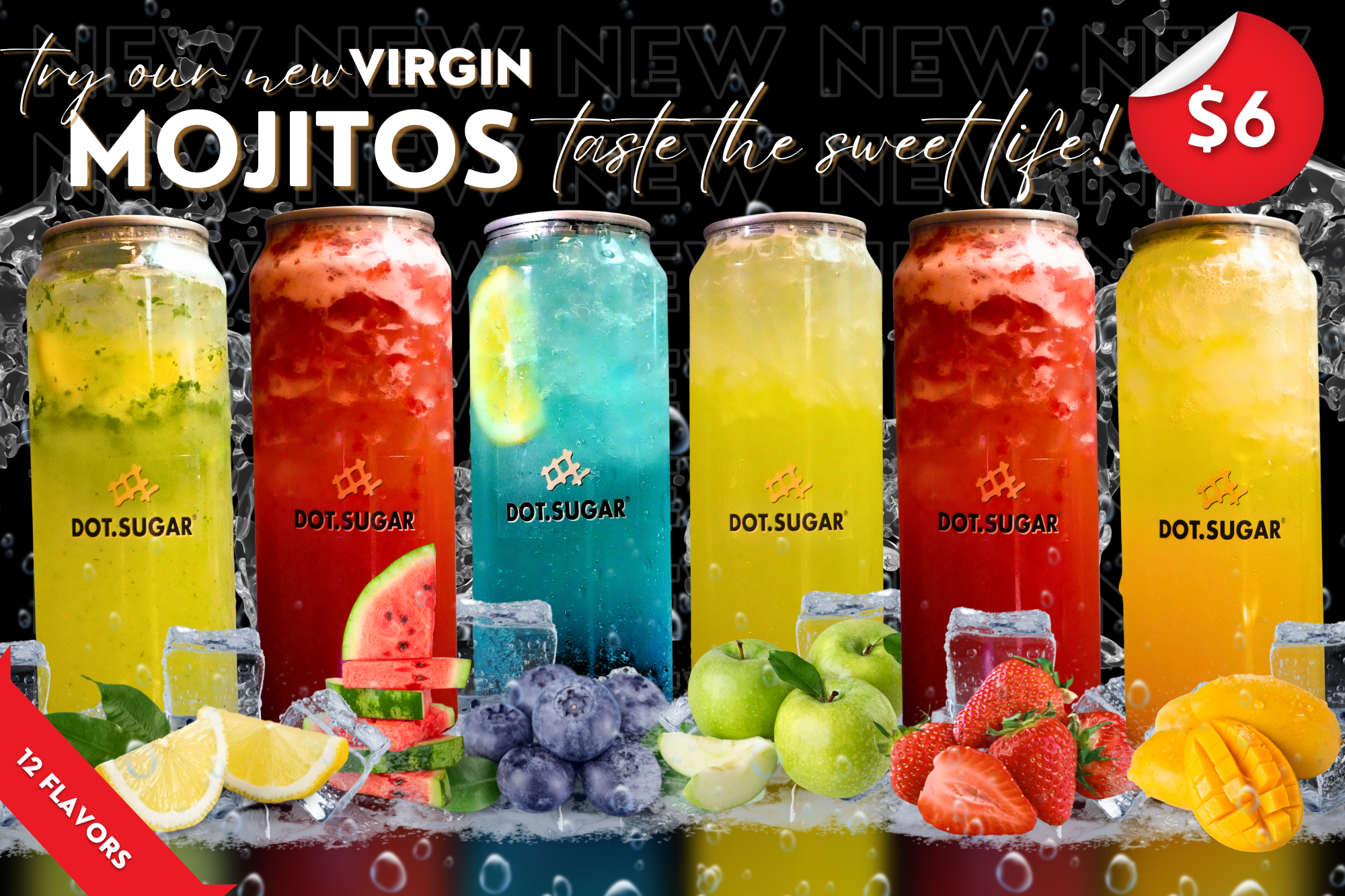 Dot Sugar New Mojitos COUNTER POSTER