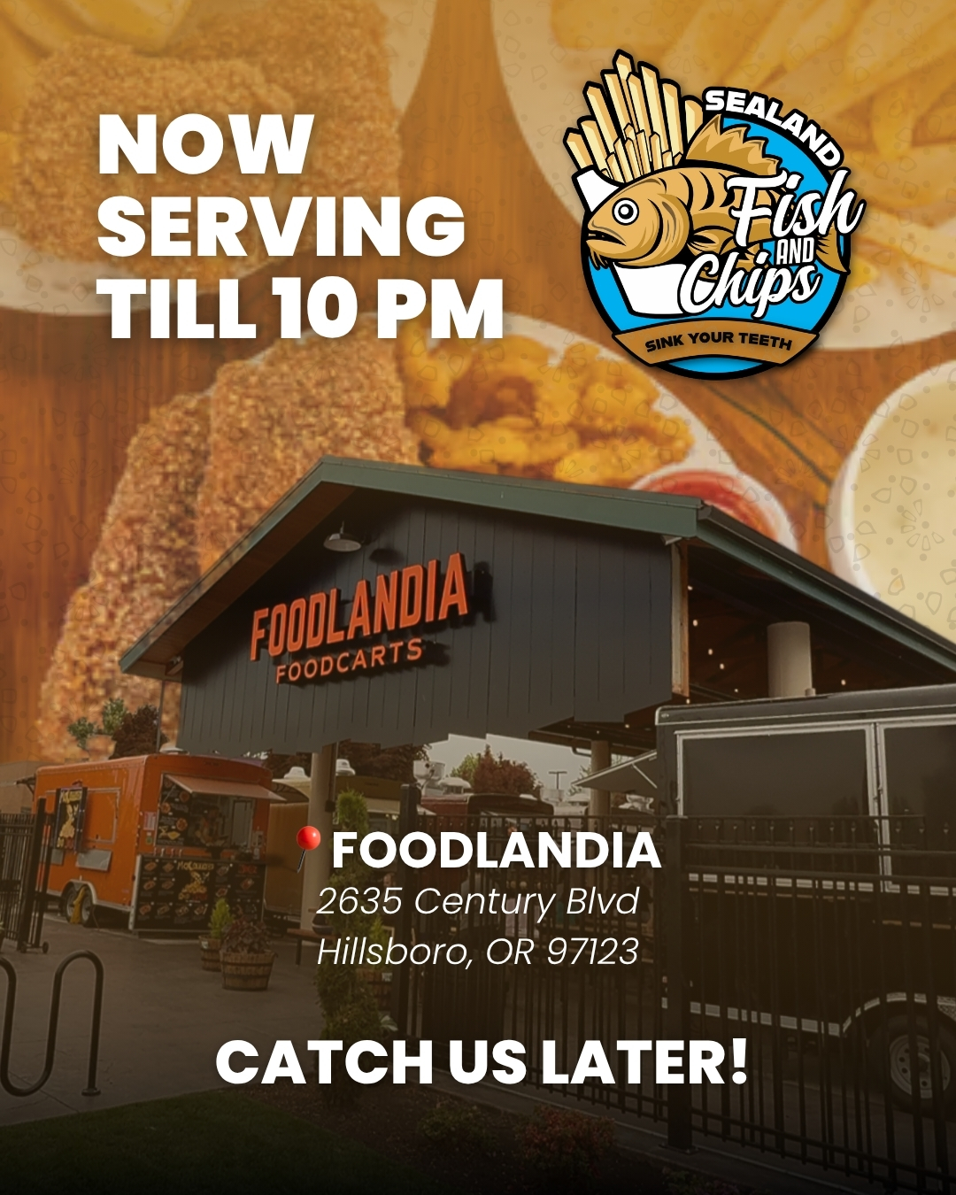 SEALAND FISH & CHIPS OPEN TILL 10 PM