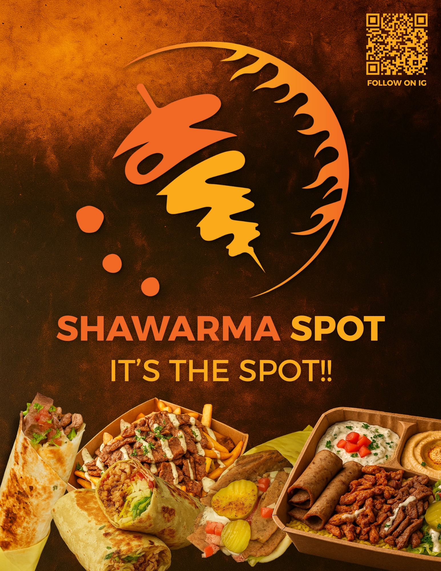 Shawarma Spot Eid Al Adha Table Poster
