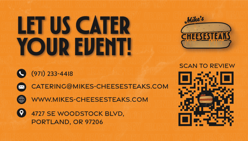 Mike's Cheesesteaks Business Card